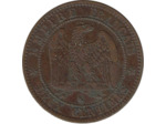FRANCE 2 CENTIMES NAPOLEON III 1862 K (Bordeaux) TTB