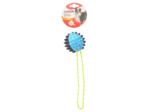 Jouet pour chien, Balle TPR + Corde - Ø7.3cm