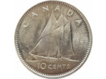CANADA 10 CENTS 1964 SUP/NC