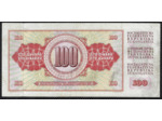 YOUGOSLAVIE 100 DINARA 1-8-1965 SERIE AN TTB (W80c)