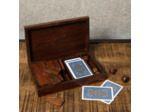 Boîte de jeux 3 en 1 détails laiton 25x4x12cm