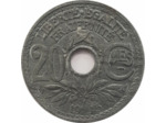 FRANCE 20 CENTIMES LINDAUER 1945 TTB+ (taches)