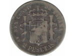 ESPAGNE 2 PESETAS 1884 TB