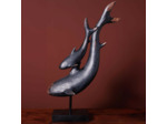 Statuette d'orques résine 41x26x71cm