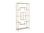 Etagère Labyrinthe bronze en métal 100x30x205cm
