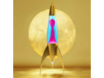 Lampe à lave fusée Telstar Rocket Or