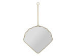 Miroir laiton doré Saint Jacques 23x23cm