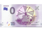 PORTUGAL 2018-1 MOINHOS 0 EURO BILLET SOUVENIR TOURISTIQUE