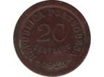 PORTUGAL 20 CENTAVOS 1925 TTB