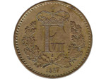 DANEMARK 1/2 SKILLING RIGSMONT FREDERIK VII 1857 TTB+