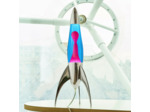 Lampe à lave fusée Telstar Rocket Argent