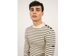 Pull marin rayé Matelot 100% laine Saint James