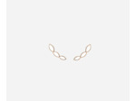 Boucles d'oreilles dorées Brook Blanches