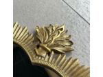 Miroir coeur sacré or résine 39x54x2cm