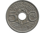 FRANCE 5 CENTIMES LINDAUER petit module 1920 TTB