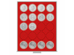 MEDAILLIER MONNAIE PLATEAU ROUGE 20 Cases RONDES 2220