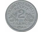 FRANCE 2 FRANCS BAZOR 1944 C TB+