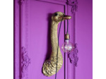 Lampe applique murale en forme d'autruche  « Franz Josef »  - 72 cm