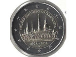 LETTONIE 2014 2 EURO COMMEMORATIVE RIGA SUP