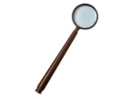 Loupe en Bois et Laiton Grand Manche 32x8cm