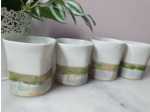 4 Tasses en Porcelaine Natures