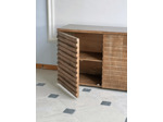 Buffet 3 portes bois manguier 160x43x64cm