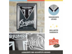 Plaque métal Triumph Original Motorcycles - 30 x 40 cm.
