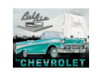 Plaque métal américaine - Chevrolet Bel Air - 31.5x40 cm.