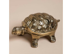 Boîte Tortue en Métal Doré finition Antique 16x7x10cm