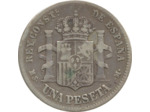 ESPAGNE 1 PESETA 1883 MSM TB+