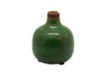Petit vase céramique vert olive 10x9cm
