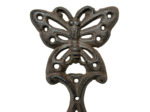 Patère fonte Papillon 10x1x6cm