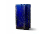 Vase Volcanique Bleu Verre 20x20x30cm