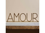 Décoration à poser Amour Doré fer 22x78cm