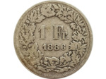 SUISSE 1 FRANC 1886 B TB N2