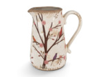 Pichet décoratif branche beige marron céramique 21x15x23cm