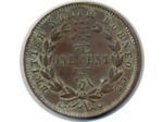 BRITISH NORTH BORNEO 1 CENT 1886 H TTB (W2)
