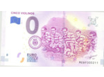 PORTUGAL 2019 -3 CINCO VIOLINOS 0 EURO BILLET SOUVENIR TOURISTIQUE  NEUF