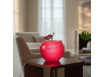 Lampe à Poser Manzana Pomme Rouge Verre bullé 24x24x27cm
