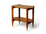 Table d'Appoint Elanza Bois de Manguier Laiton 61x66x38cm