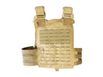 Gilet porte-plaques tactique Cordura 500D laser cut (coyote)