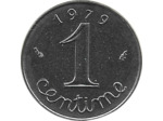 FRANCE 1 CENTIME INOX 1979 FDC
