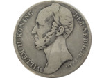 PAYS-BAS 1 GULDEN 1846 LYS TB- (Ag945)