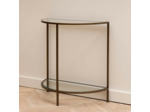 Console Demi Lune Astria Verre 76x70x35cm