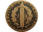 FRANCE LOUIS XVI 2 SOLS FRANÇOIS 1792 W. (Arras) AN 4 1er semestre B+