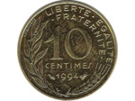 FRANCE 10 CENTIMES LAGRIFFOUL 1994 abeille SUP/NC