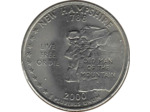 AMERIQUE ( U.S.A )  QUARTER DOLLAR (1/4 DOLLAR) 2000 P NEW HAMPSHIRE TTB+