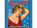 Plaque métal Marilyn - America's Sweetheart - 31,5x40.