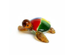 Figurine Miniature Tortue Verre Arlequin 7x6x3cm