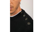 Pull esprit marin à coudières Patrimoine SAINT JAMES x Atelier Tuffery
